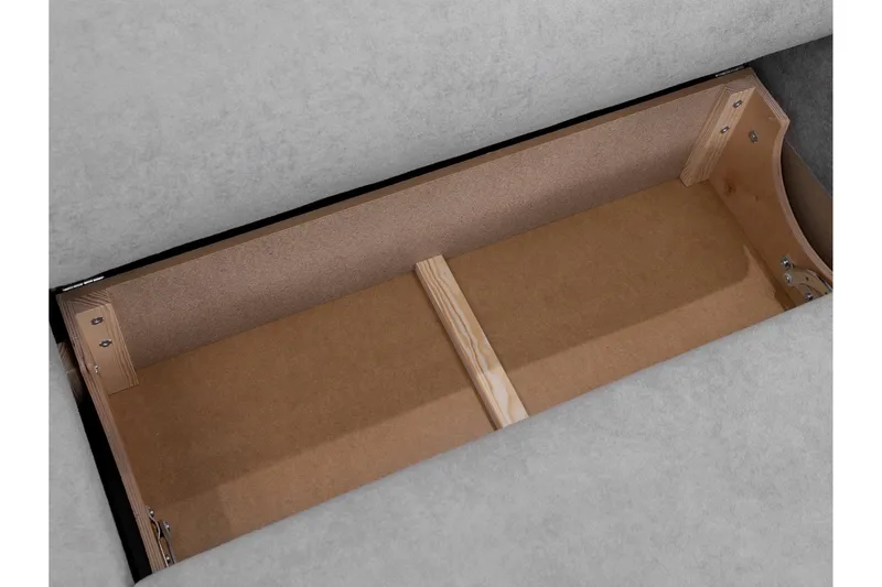 Hanish Bäddsoffa med Divan 3-sits i Plysch - Beige - Möbler - Vardagsrum - Bäddsoffor