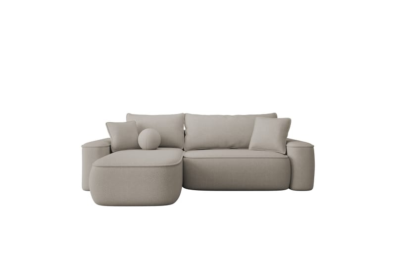 Harak Bäddsoffa med Divan 3-sits i Plysch - Beige - Möbler - Vardagsrum - Bäddsoffor
