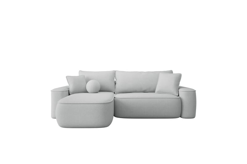 Harak Bäddsoffa med Divan 3-sits i Plysch - Grå - Möbler - Vardagsrum - Bäddsoffor