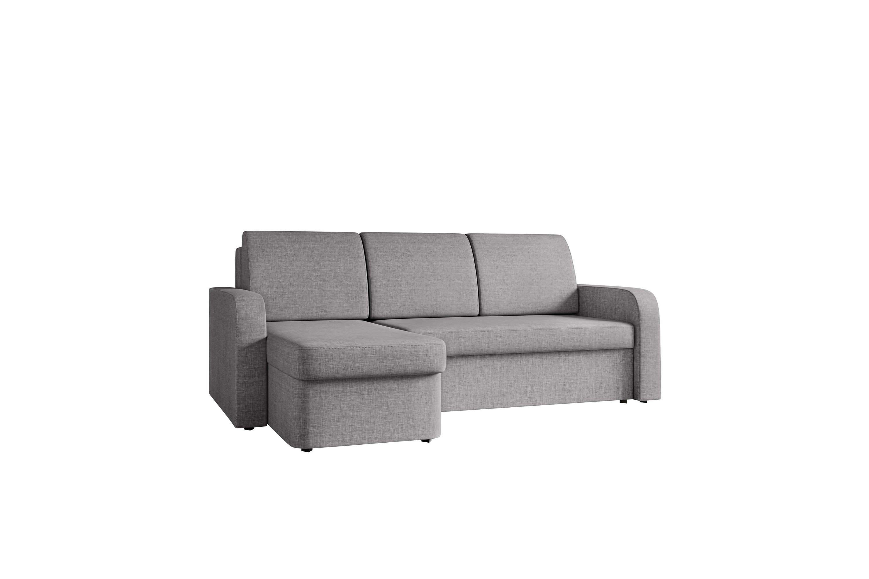 hardev bäddsoffa med divan 3-sits - grå