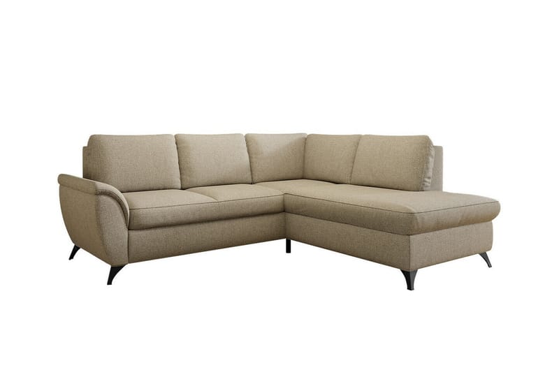 Hereford 3-sits Hörnbäddsoffa Beige - Möbler - Vardagsrum - Bäddsoffor - Hörnbäddsoffa