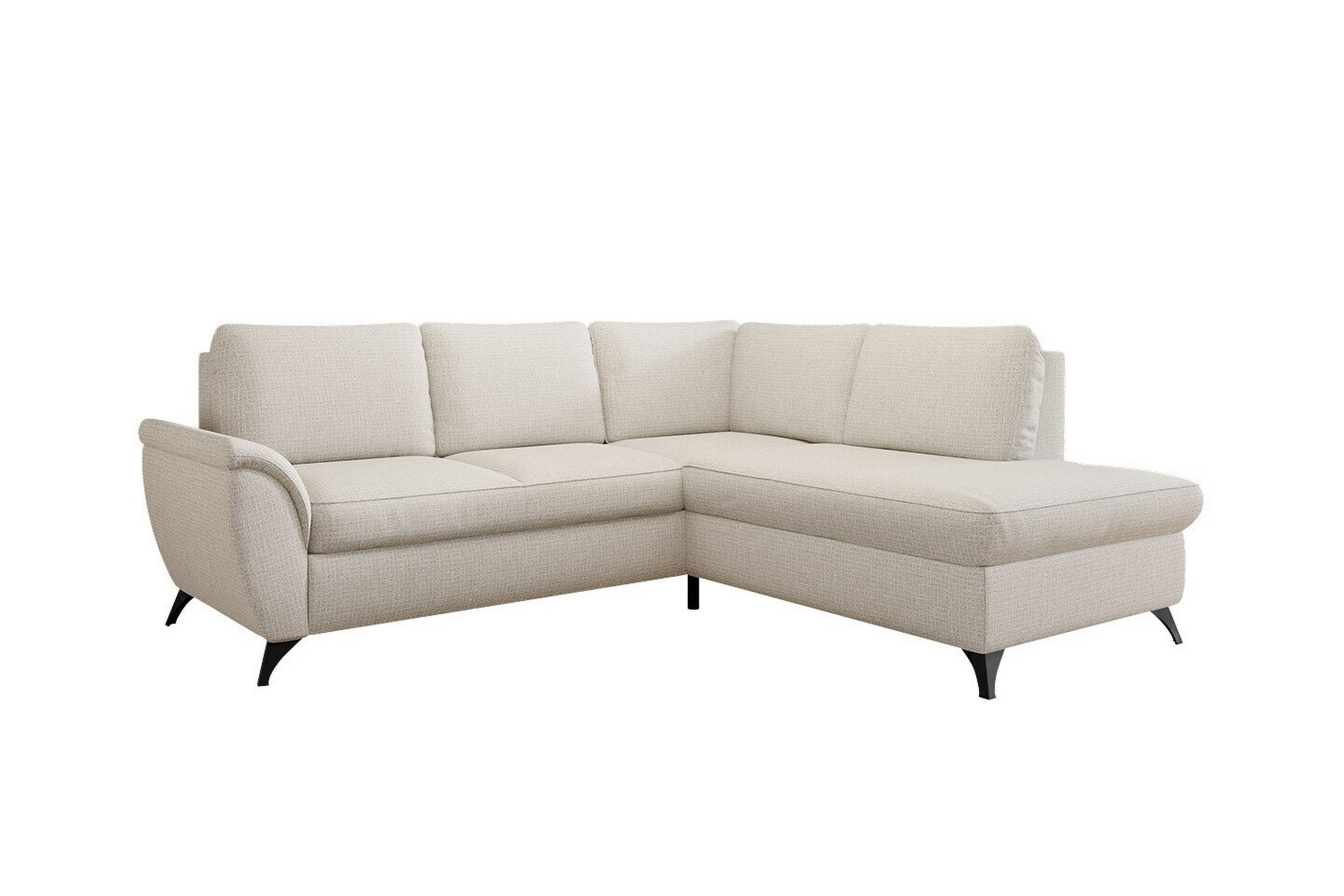 hereford 3-sits hörnbäddsoffa beige/ljusbeige -