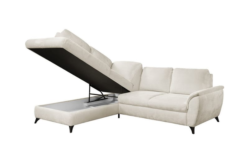 Hereford 3-sits Hörnbäddsoffa Beige/Ljusbeige - Möbler - Vardagsrum - Bäddsoffor - Hörnbäddsoffa