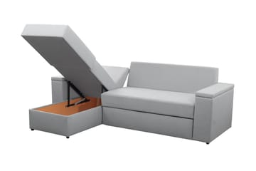 Herosa 3-sits Bäddsoffa med Divan med Förvaring - Blå/Grå - Möbler - Vardagsrum - Bäddsoffor
