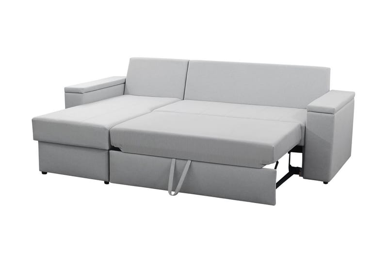 Herosa 3-sits Bäddsoffa med Divan med Förvaring - Grå - Möbler - Vardagsrum - Bäddsoffor
