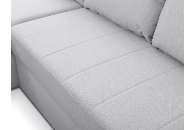 Herosa 3-sits Bäddsoffa med Divan med Förvaring - Grå - Möbler - Vardagsrum - Bäddsoffor