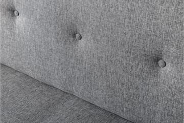 Hetalia 3-sits Längsbäddad Bäddsoffa 102x180 cm i Tyg - Grå - Möbler - Vardagsrum - Bäddsoffor