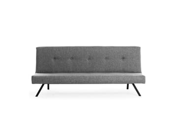 Hetalia 3-sits Längsbäddad Bäddsoffa 102x180 cm i Tyg - Grå - Möbler - Vardagsrum - Bäddsoffor