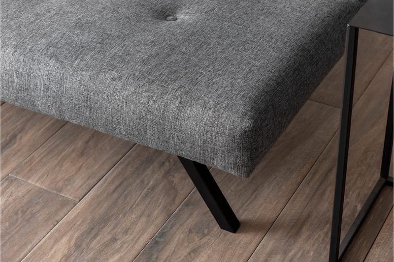 Hetalia 3-sits Längsbäddad Bäddsoffa 102x180 cm i Tyg - Grå - Möbler - Vardagsrum - Bäddsoffor