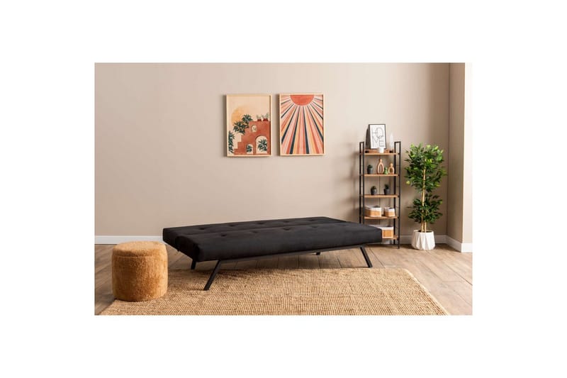 Hetalia Bäddsoffa 3-sits - Svart - Möbler - Vardagsrum - Bäddsoffor