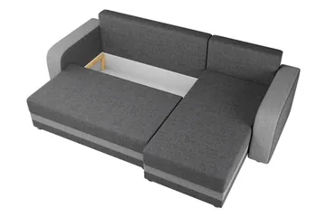 Hewlet 3-sits Divanbäddsoffa Vänster - Grå - Möbler - Vardagsrum - Bäddsoffor