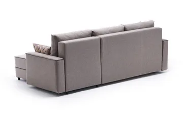 Highbank Bäddsoffa m. Divan 4-sits 200x150 - Cream - Möbler - Vardagsrum - Bäddsoffor