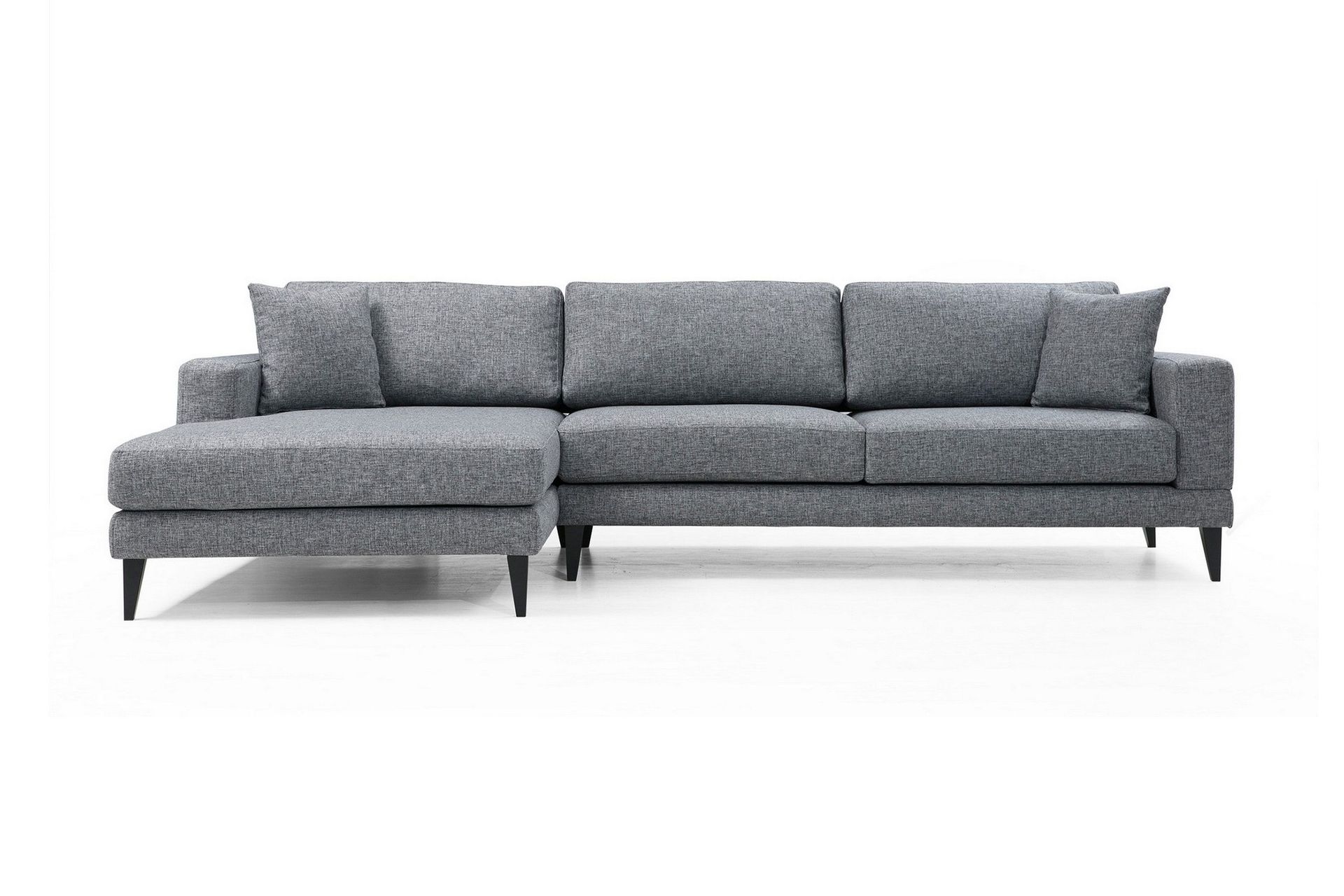 Hilari B&auml;ddsoffa med Divan V&auml;nster - Gr&aring;