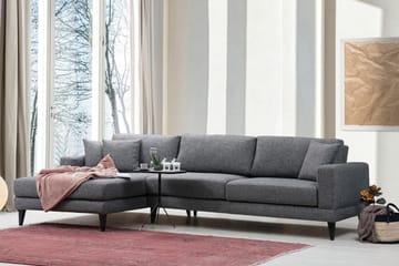 Hilari Bäddsoffa med Divan Vänster - Grå - Möbler - Vardagsrum - Bäddsoffor