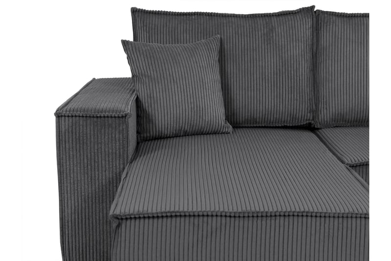 Hobson Bäddsoffa Dubbeldivan 4-sits i Plysch - Brun - Möbler - Vardagsrum - Bäddsoffor - U bäddsoffa