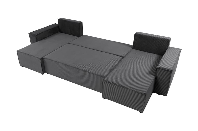 Hobson Bäddsoffa Dubbeldivan 4-sits i Plysch - Beige - Möbler - Vardagsrum - Bäddsoffor - U bäddsoffa