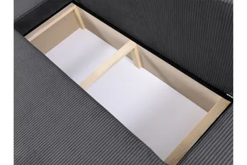 Hobson Bäddsoffa Dubbeldivan 4-sits i Plysch - Grå - Möbler - Vardagsrum - Bäddsoffor - U bäddsoffa