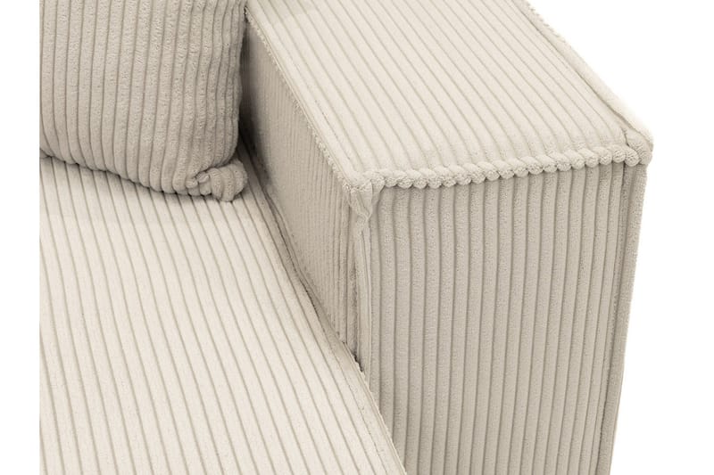 Hobson Bäddsoffa med Divan 3-sits i Plysch - Grå - Möbler - Vardagsrum - Bäddsoffor