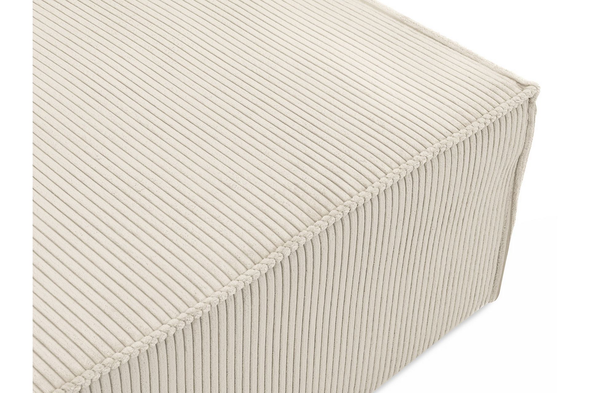 Hobson Bäddsoffa med Divan 3-sits i Plysch - Vit - Möbler - Vardagsrum - Bäddsoffor