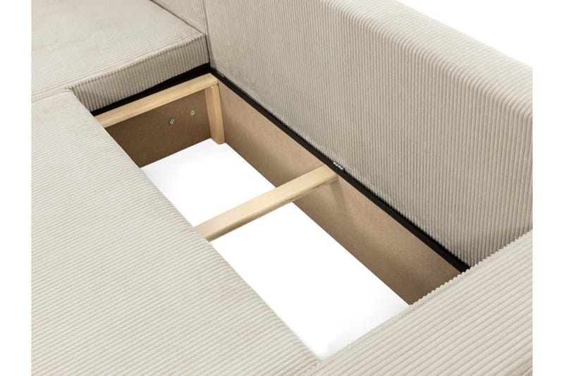 Hobson Bäddsoffa med Divan 3-sits i Plysch - Grå - Möbler - Vardagsrum - Bäddsoffor