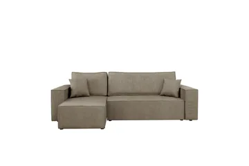 Hobson Bäddsoffa med Divan 3-sits i Plysch