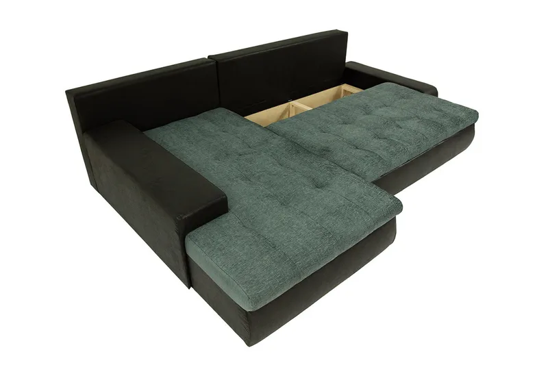 3-sits Hörnbäddsoffa Cerys Mini - Läder/Röd - Möbler - Vardagsrum - Bäddsoffor - Hörnbäddsoffa