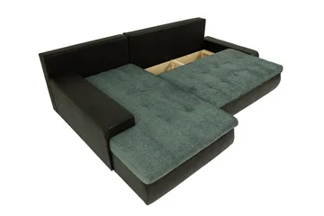 3-sits Hörnbäddsoffa Cerys Mini - Läder/Rosa - Möbler - Vardagsrum - Bäddsoffor - Bäddsoffa divan