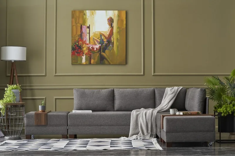 Algeria Hörnbäddsoffa Höger - Brun - Möbler - Vardagsrum - Bäddsoffor - Hörnbäddsoffa