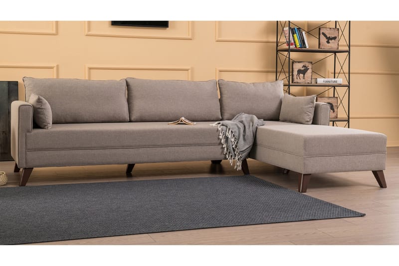 Antigua Divanbäddsoffa Höger - Beige - Möbler - Vardagsrum - Bäddsoffor - Hörnbäddsoffa