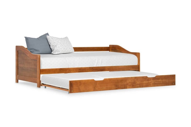 Bäddsoffa ram furu honungsbrun 90x200 cm - Brun - Möbler - Vardagsrum - Bäddsoffor - Hörnbäddsoffa