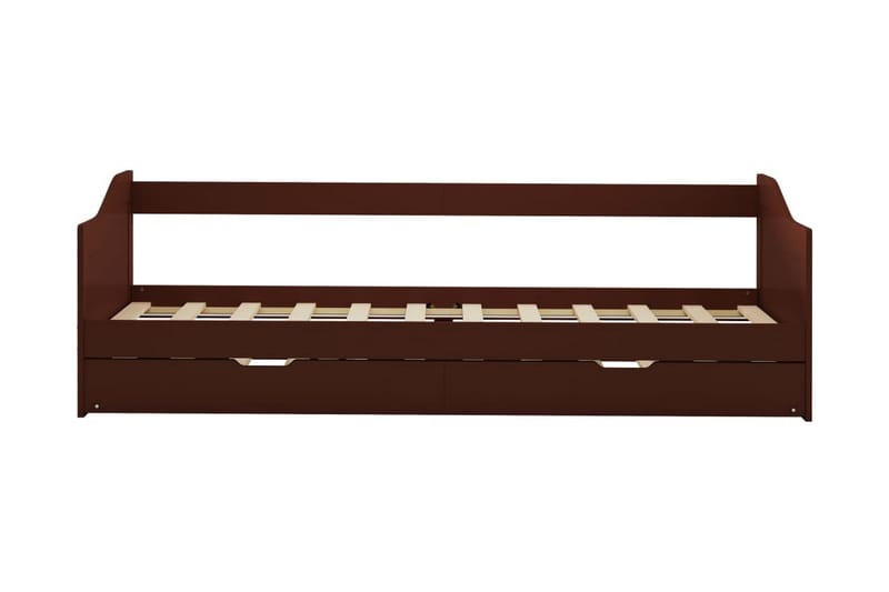 Bäddsoffa ram furu mörkbrun 90x200 cm - Brun - Möbler - Vardagsrum - Bäddsoffor - Hörnbäddsoffa