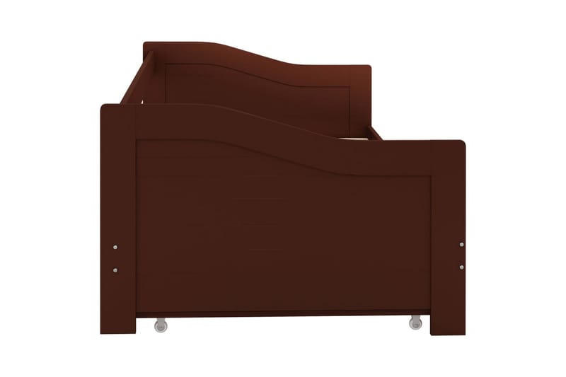 Bäddsoffa ram furu mörkbrun 90x200 cm - Brun - Möbler - Vardagsrum - Bäddsoffor - Hörnbäddsoffa