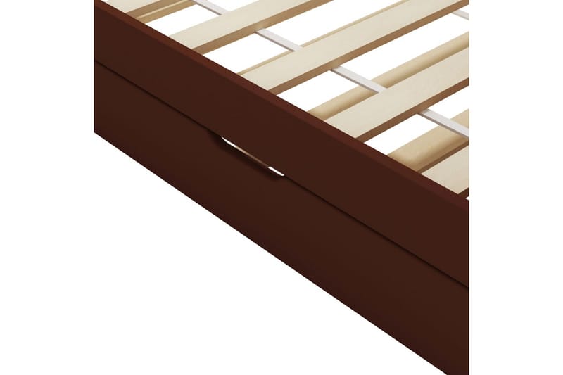Bäddsoffa ram furu mörkbrun 90x200 cm - Brun - Möbler - Vardagsrum - Bäddsoffor - Hörnbäddsoffa