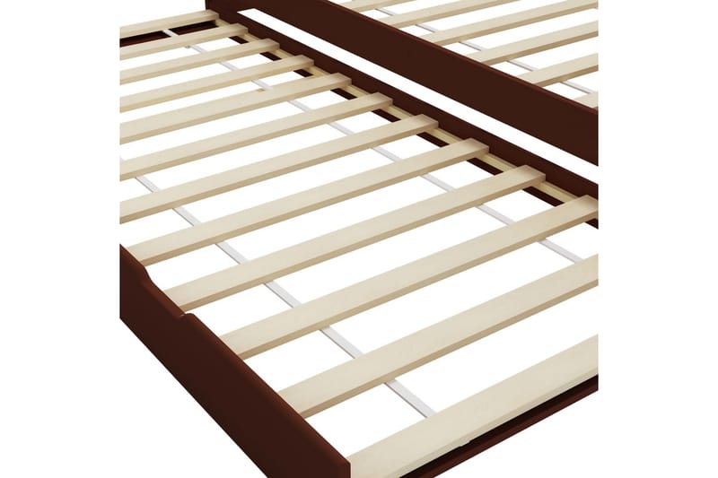 Bäddsoffa ram furu mörkbrun 90x200 cm - Brun - Möbler - Vardagsrum - Bäddsoffor - Hörnbäddsoffa