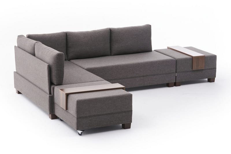 BARUDA Bäddsoffa  Brun - Möbler - Vardagsrum - Bäddsoffor - Hörnbäddsoffa