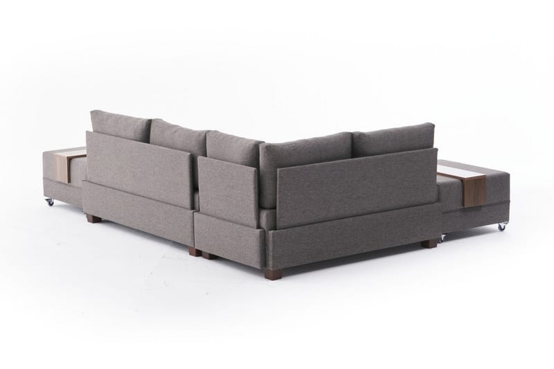 BARUDA Bäddsoffa  Brun - Möbler - Vardagsrum - Bäddsoffor - Hörnbäddsoffa
