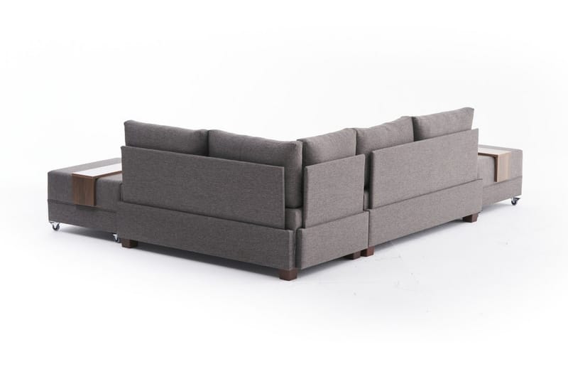 BARUDA Bäddsoffa  Brun - Möbler - Vardagsrum - Bäddsoffor - Hörnbäddsoffa