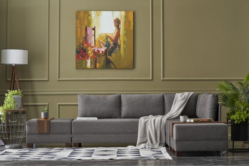 BARUDA Bäddsoffa  Brun - Möbler - Vardagsrum - Bäddsoffor - Hörnbäddsoffa
