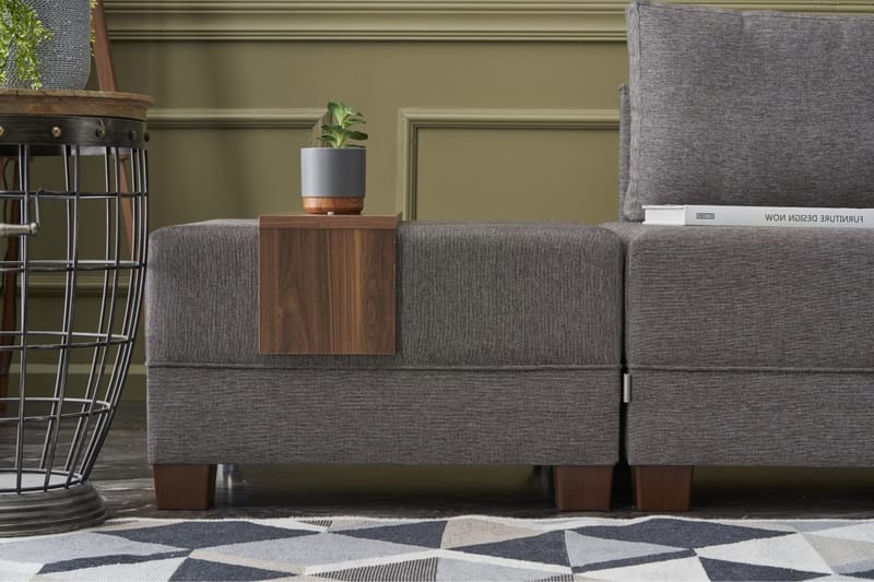 BARUDA Bäddsoffa  Brun - Möbler - Vardagsrum - Bäddsoffor - Hörnbäddsoffa