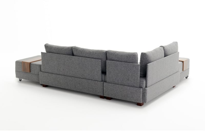 BARUDA Bäddsoffa  Grå - Möbler - Vardagsrum - Bäddsoffor - Hörnbäddsoffa