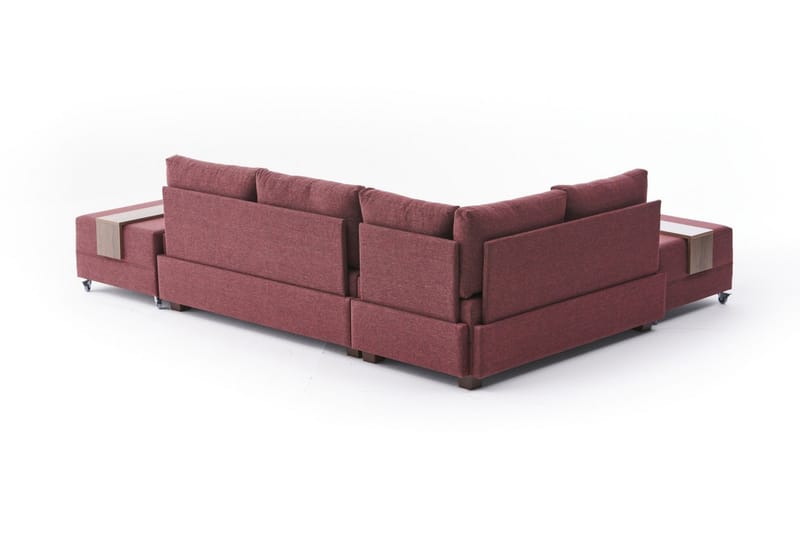 BARUDA Bäddsoffa  Röd - Möbler - Vardagsrum - Bäddsoffor - Hörnbäddsoffa