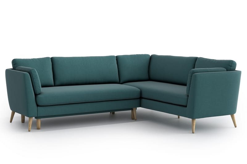BOBBIE Bäddsoffa med Divan Turkos - Möbler - Vardagsrum - Bäddsoffor - Hörnbäddsoffa