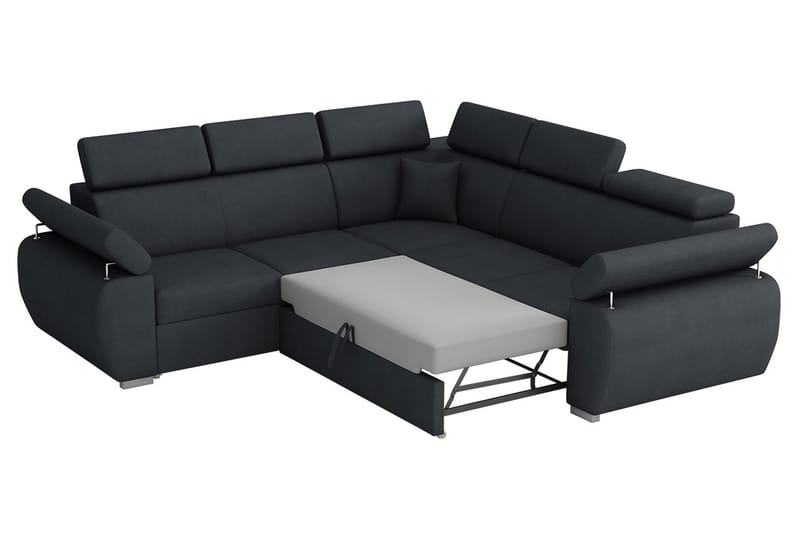 BOSTON Hörnsoffa Brun - Brun - Möbler - Vardagsrum - Bäddsoffor - Hörnbäddsoffa