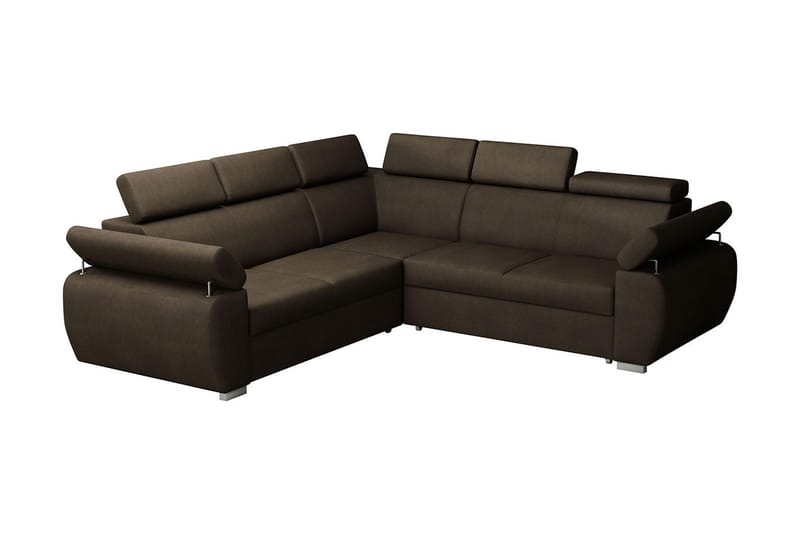 BOSTON Hörnsoffa Brun - Brun - Möbler - Vardagsrum - Bäddsoffor - Hörnbäddsoffa