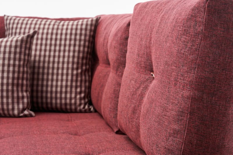 Brunei Hörnbäddsoffa Höger - Röd - Möbler - Vardagsrum - Bäddsoffor - Hörnbäddsoffa