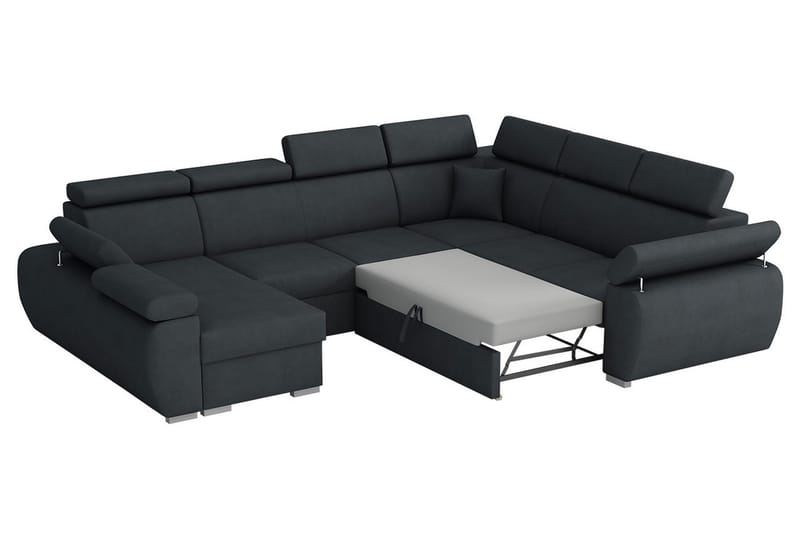 CORINNE Hörnsoffa Vänster Brun - Brun - Möbler - Vardagsrum - Bäddsoffor - Hörnbäddsoffa