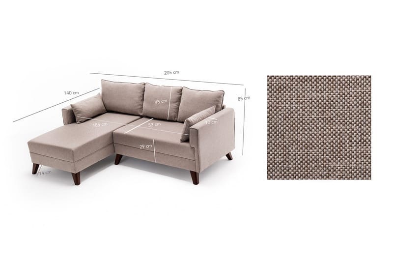 DENMARK Bäddsoffa 2-sits Beige - Möbler - Vardagsrum - Soffor - Divansoffa & schäslong