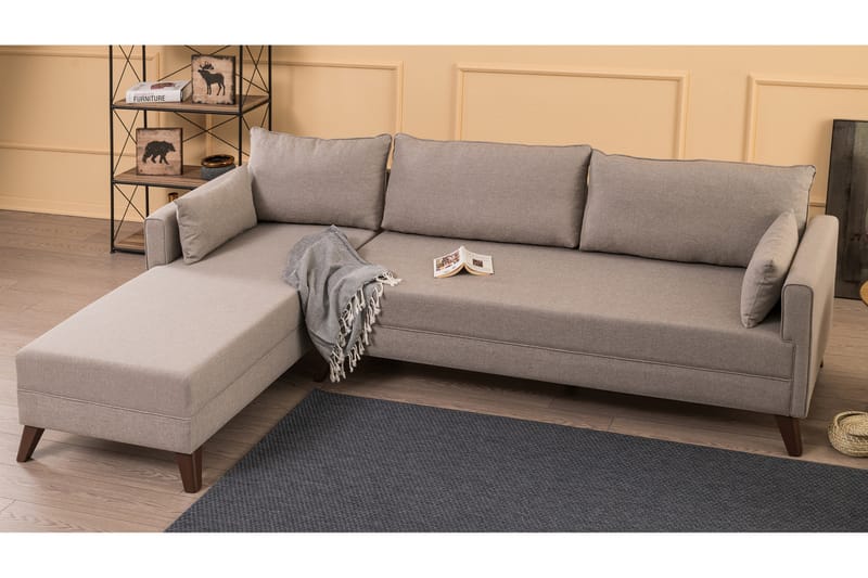 DENMARK Bäddsoffa  Beige - Möbler - Vardagsrum - Bäddsoffor - Hörnbäddsoffa