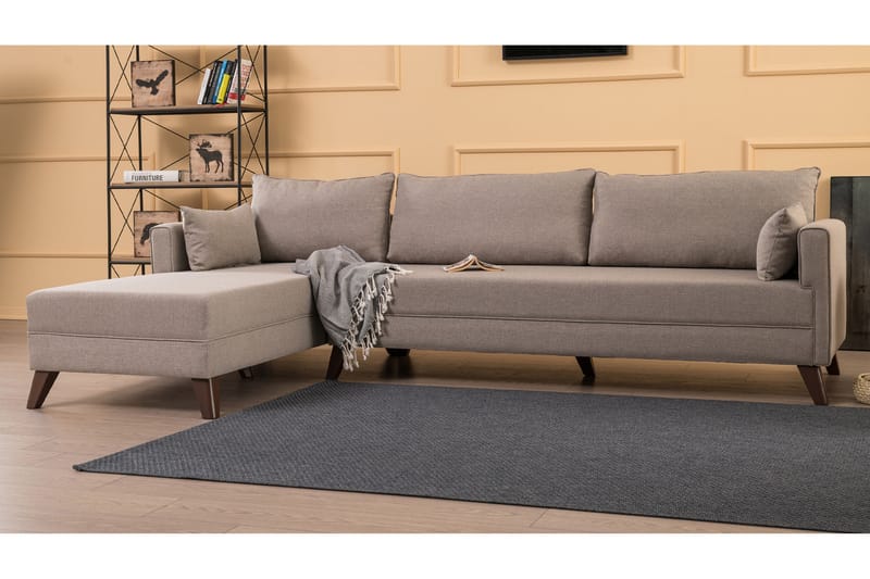 DENMARK Bäddsoffa  Beige - Möbler - Vardagsrum - Bäddsoffor - Hörnbäddsoffa