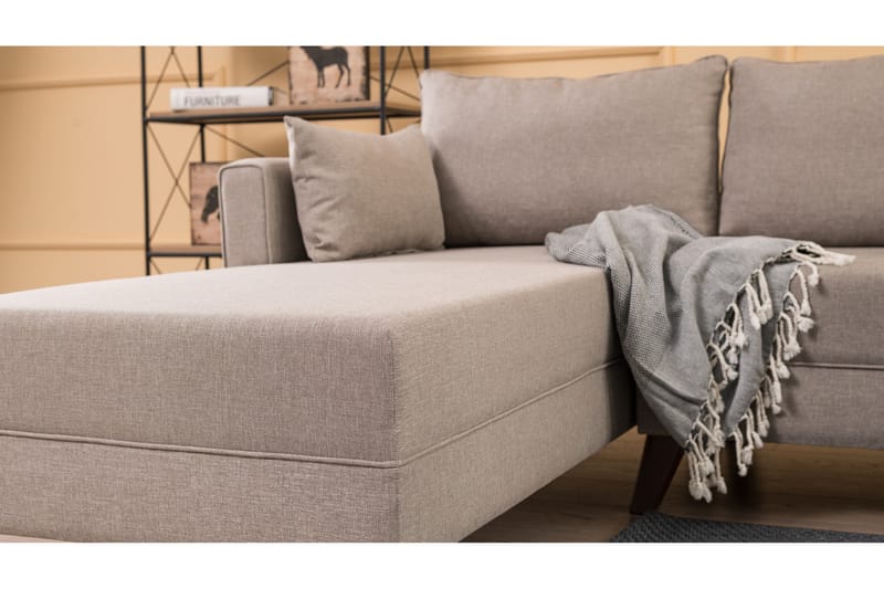 DENMARK Bäddsoffa  Beige - Möbler - Vardagsrum - Bäddsoffor - Hörnbäddsoffa